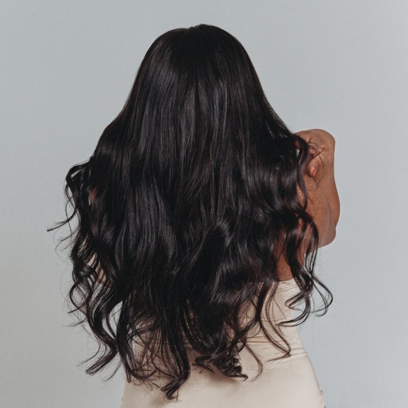 black glueless wig